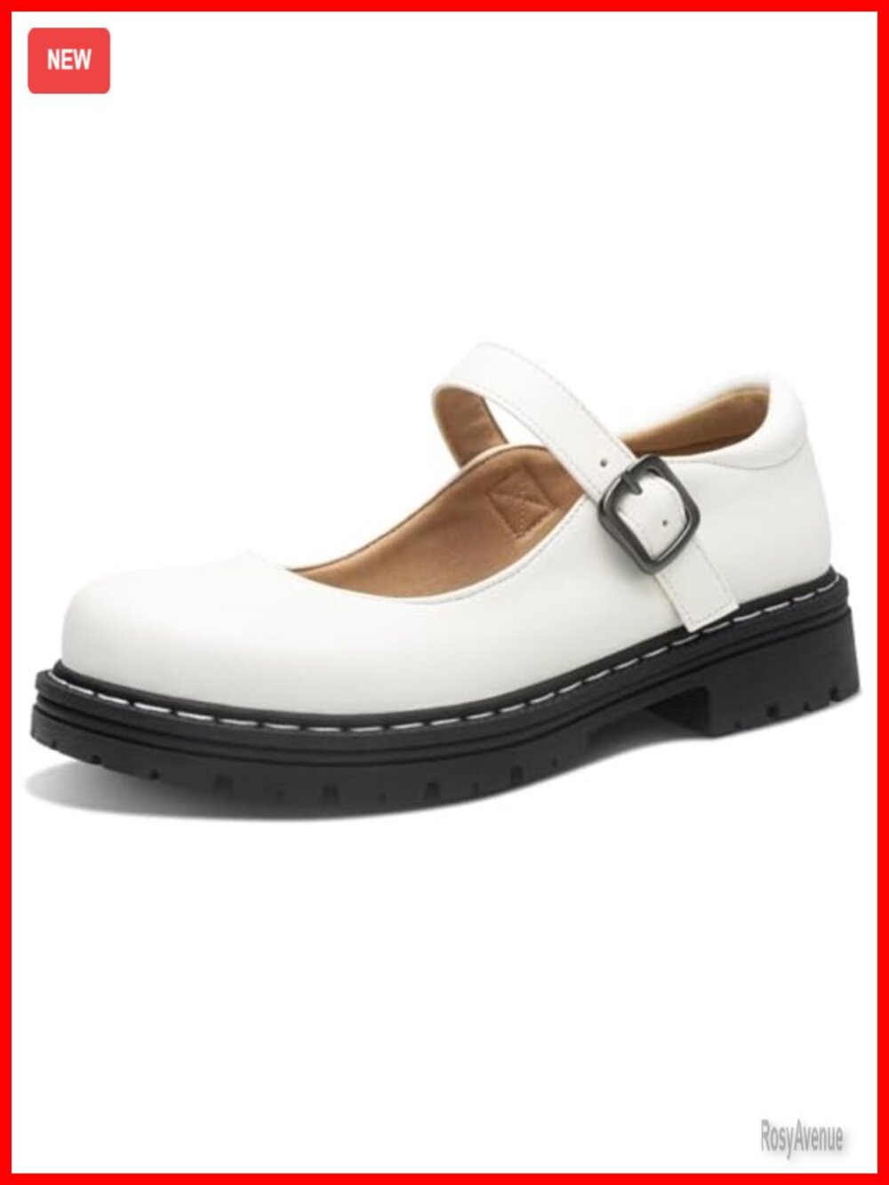 Mary Jane Gothic Oxford Flats Women PU Comfortable Casual Everyday Shoes